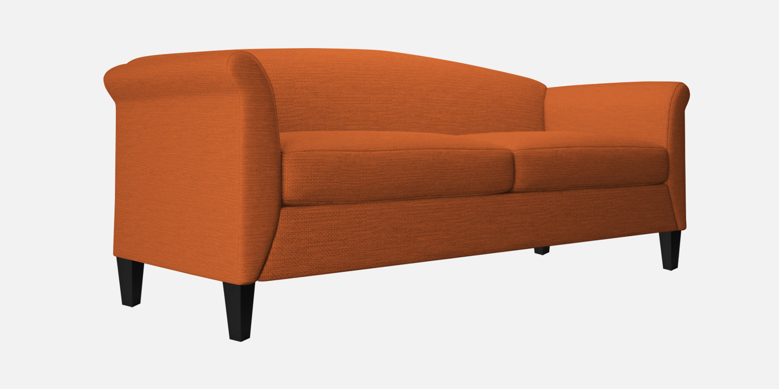 Kimber Fabric 3 Seater Sofa in Vivid Orange Colour