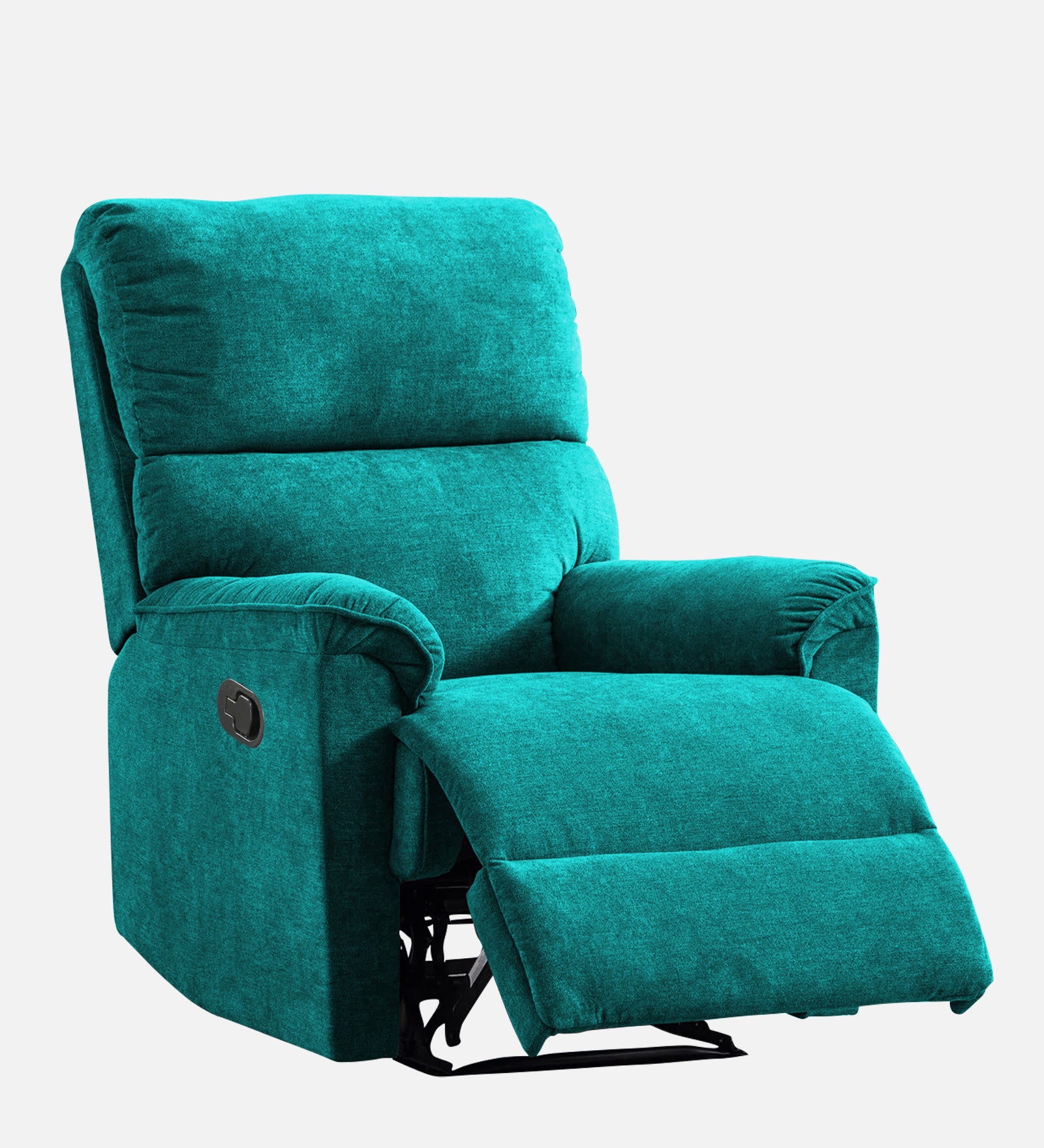 Abby Fabric Manual 1 Seater Recliner In Sea Green Colour