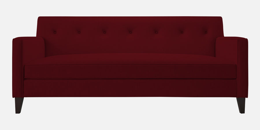 Miller Fabric 3 Seater Sofa In Ruby Red Colour - Febonic Living