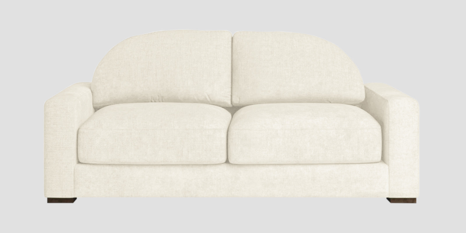 Dara Fabric 2 Seater Sofa In Ivory Cream Colour