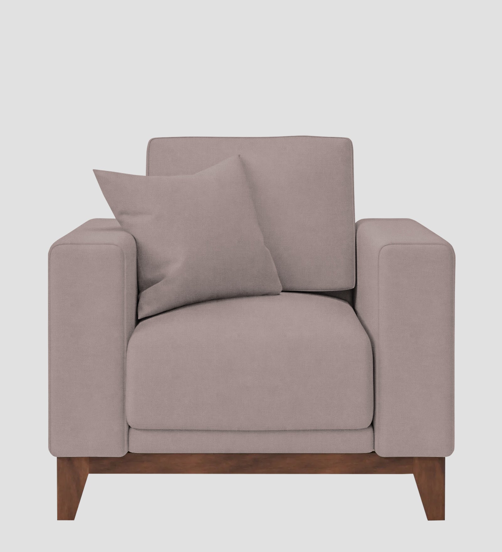 Luca Fabric 1 Seater Sofa In  Almond Beige Colour - Febonic Living