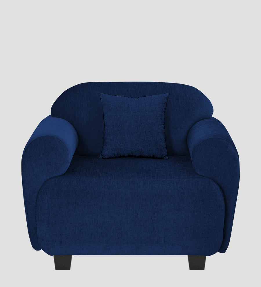 Apollo Fabric 1 Seater Sofa Royal Blue Colour - Febonic Living