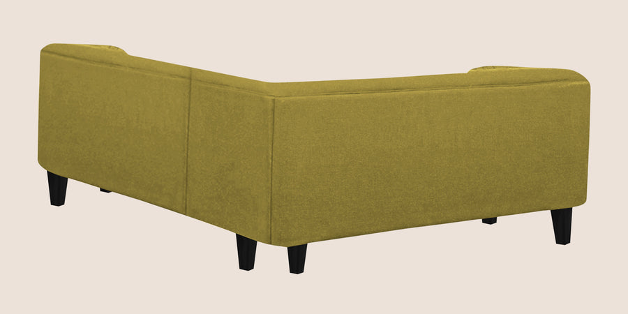 Niki Fabric Corner Sofa In Parrot Green Colour - Febonic Living