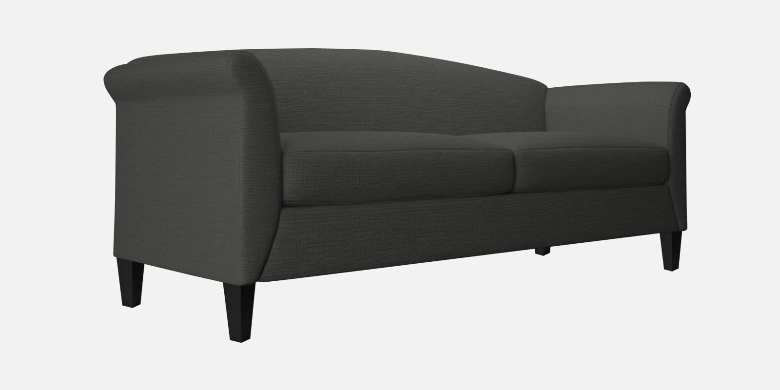 Kimber Fabric 3 Seater Sofa in Charcoal Grey Colour