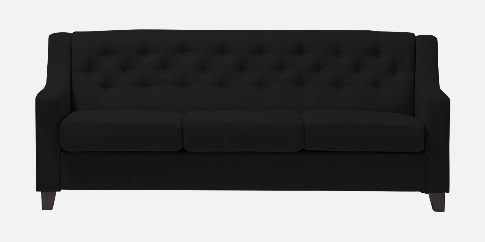 Baidy Fabric 3 Seater Sofa in Zed Black Colour