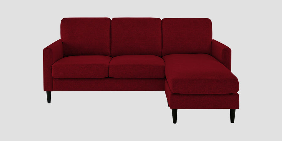 Romie Fabric Lhs Sectional Sofa 2 Lounger In Ruby Red Colour - Febonic Living
