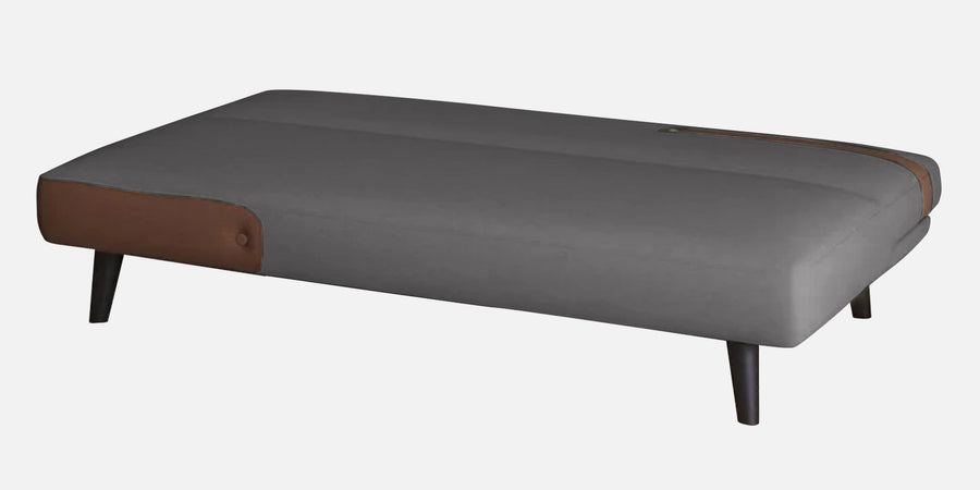 Vedan Fabric 3 Seater Convertible Sofa Cum Bed In Sudo Grey Colour - Febonic Living