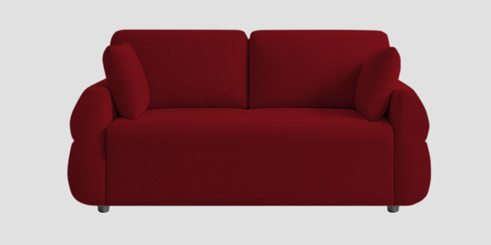 Jack Fabric 2 Seater Sofa In Ruby Red Colour - Febonic Living