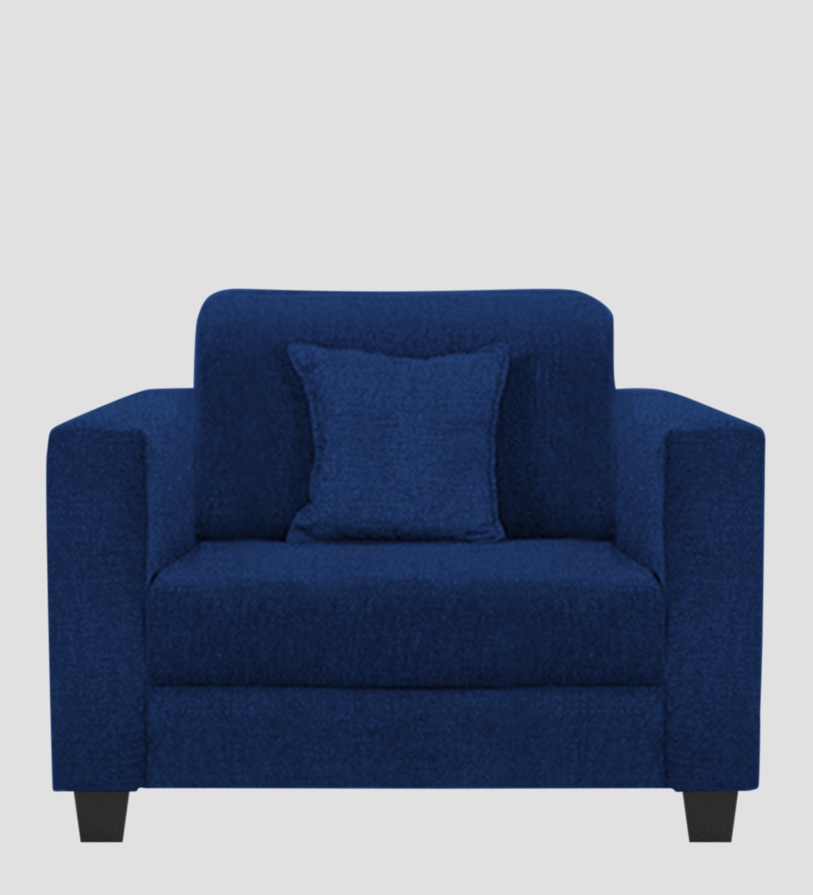 Nebula Fabric 1 Seater Sofa In Royal Blue Colour - Febonic Living