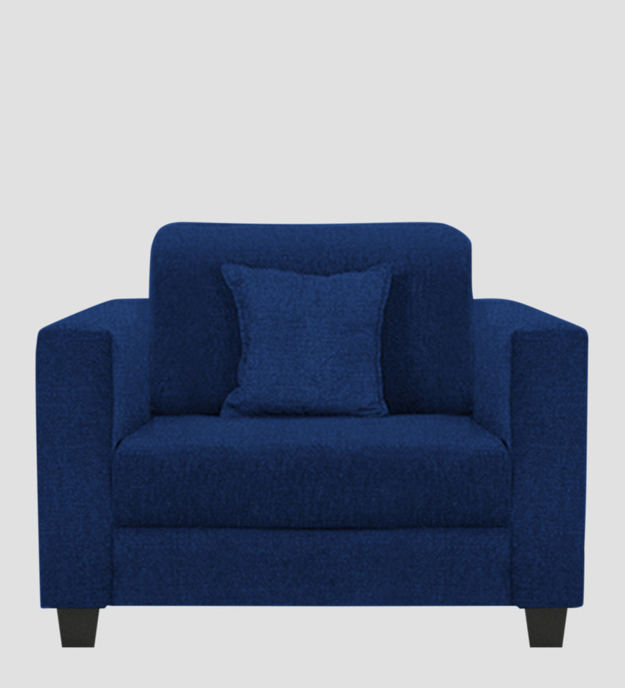 Nebula Fabric 1 Seater Sofa In Royal Blue Colour - Febonic Living