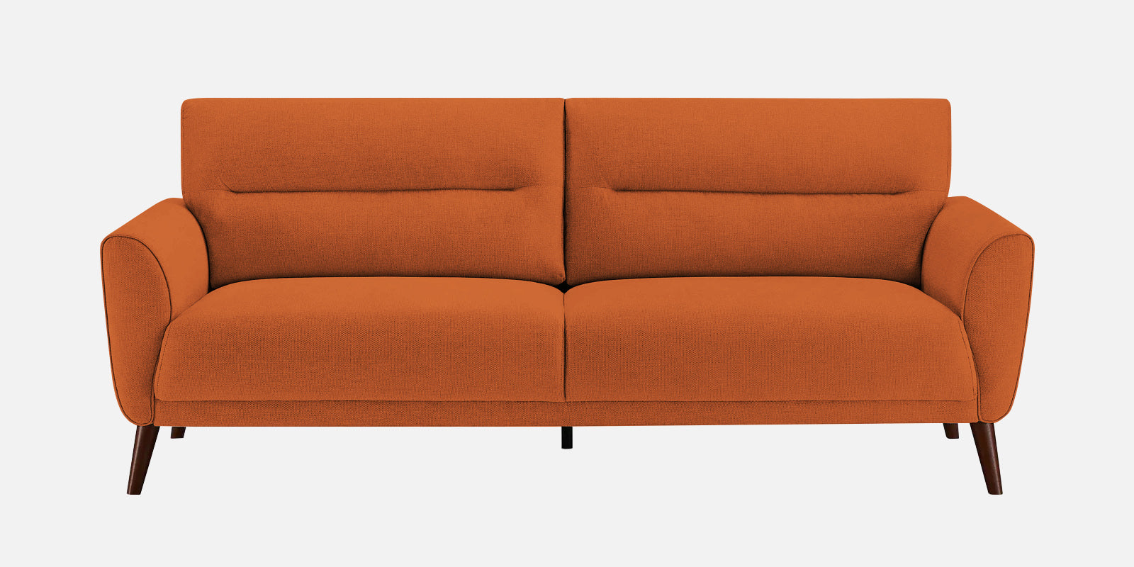 Castro Fabric 3 Seater Sofa in Vivid Orange Colour