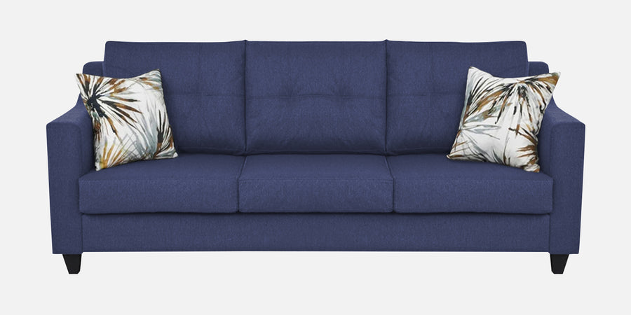 Welly Fabric 3 Seater Sofa In Slate Blue Colour - Febonic Living