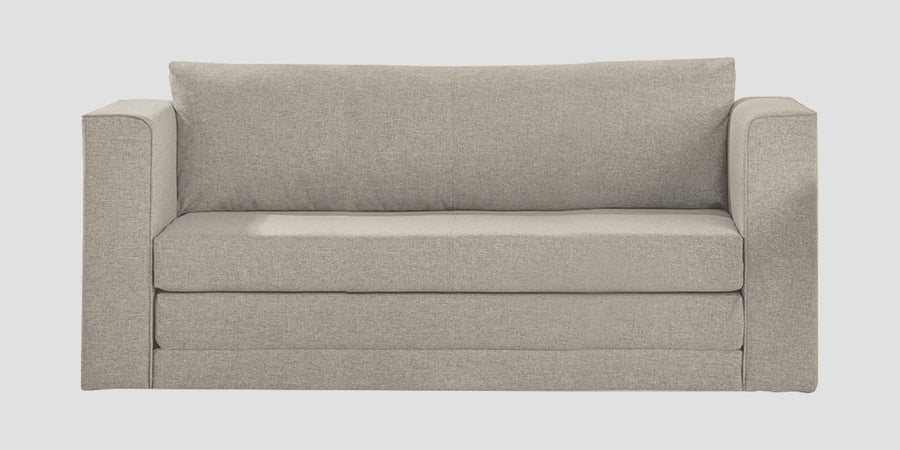 Kenia Fabric 3 Seater Foldable Sofa Cum Bed In Ash Grey Colour - Febonic Living