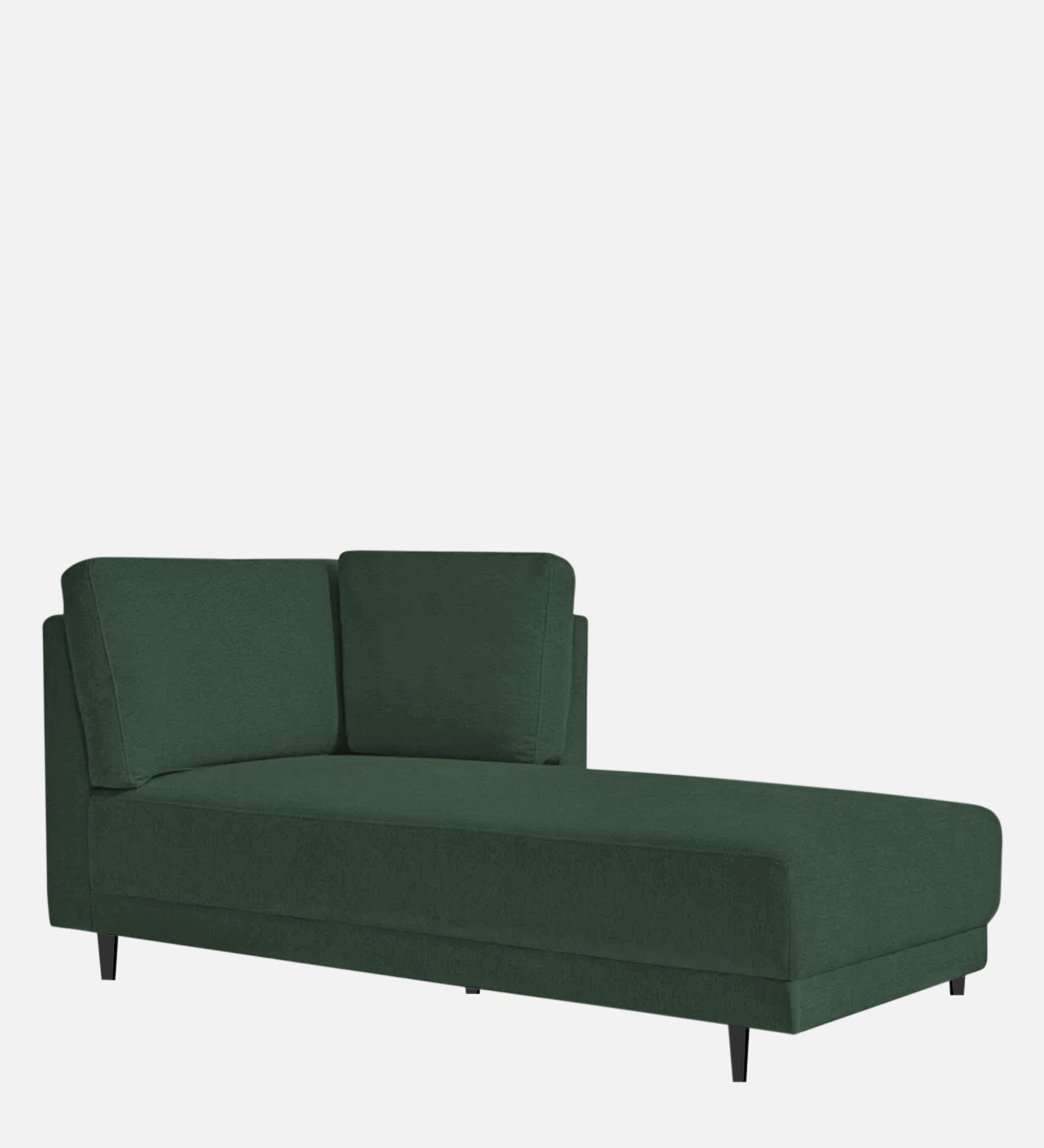 Jonze Velvet RHS Chaise Lounger in Amazon Green Colour