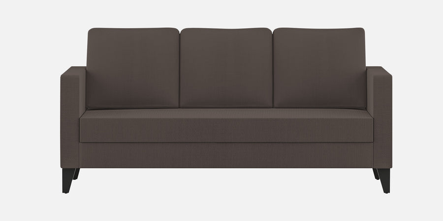 Nori Fabric 3 Seater Sofa In Caspa Brown Colour - Febonic Living