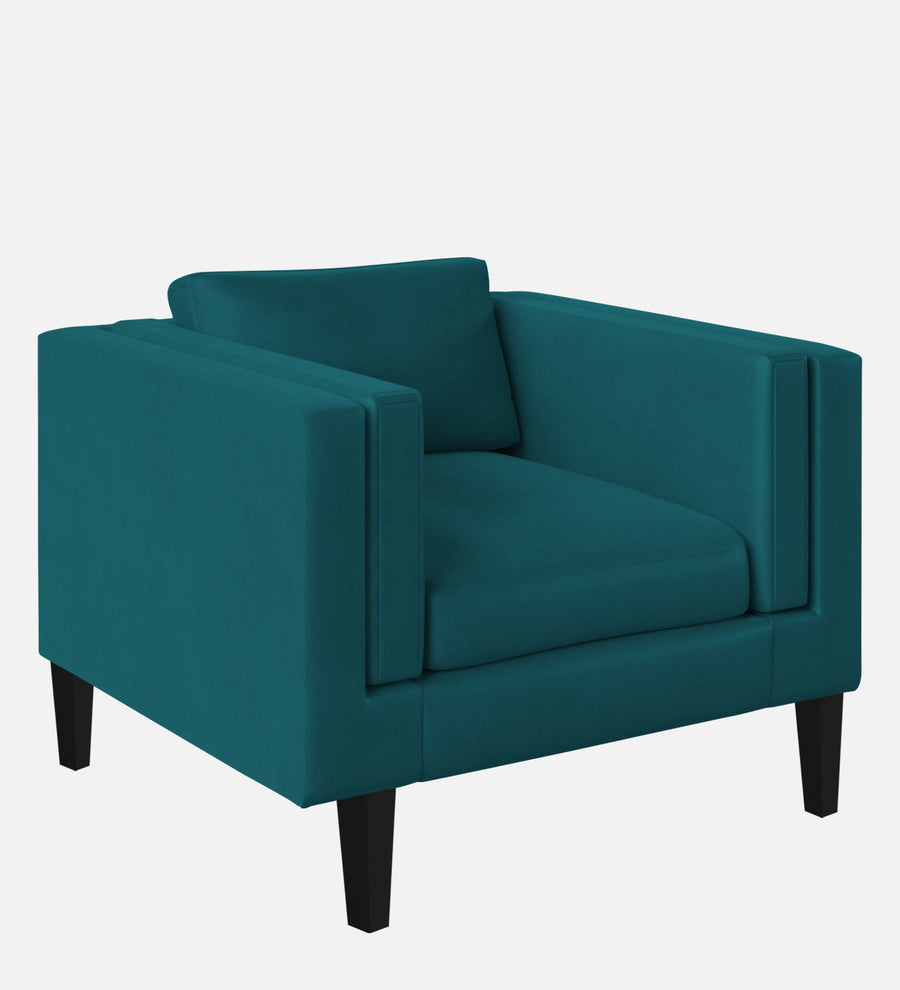 Jasper Velvet 1 Seater Sofa In Pine Green Colour - Febonic Living