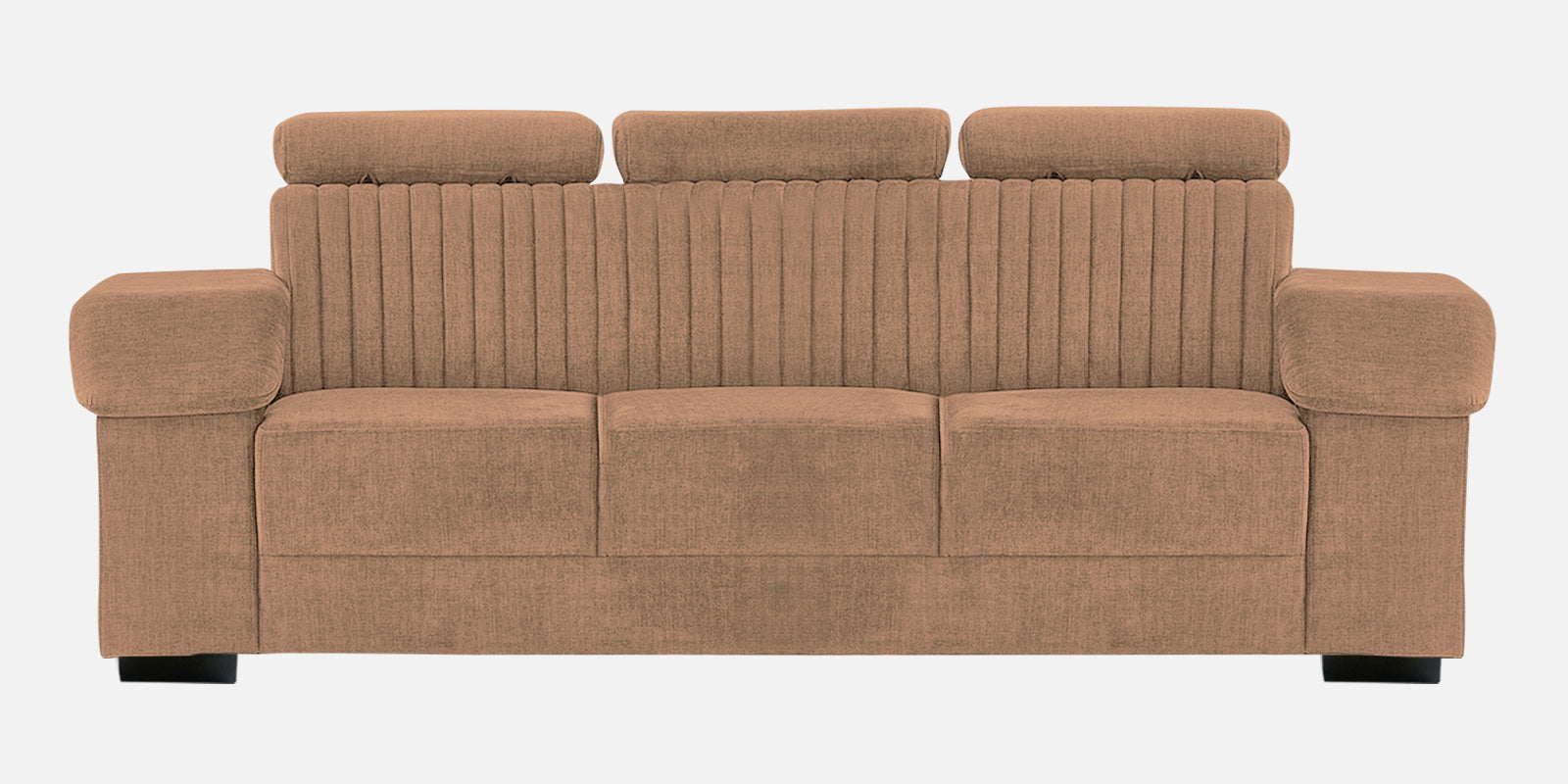Draco Fabric 3 Seater Sofa In Cosmic Beige Colour - Febonic Living