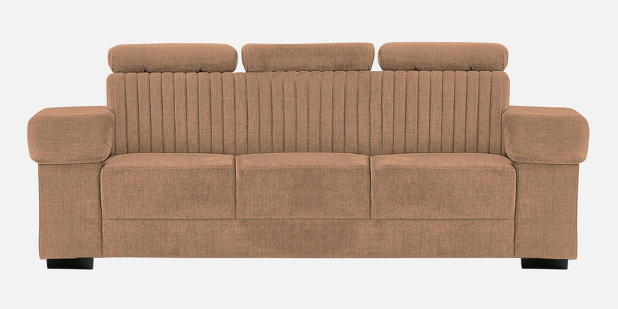 Draco Fabric 3 Seater Sofa In Cosmic Beige Colour - Febonic Living