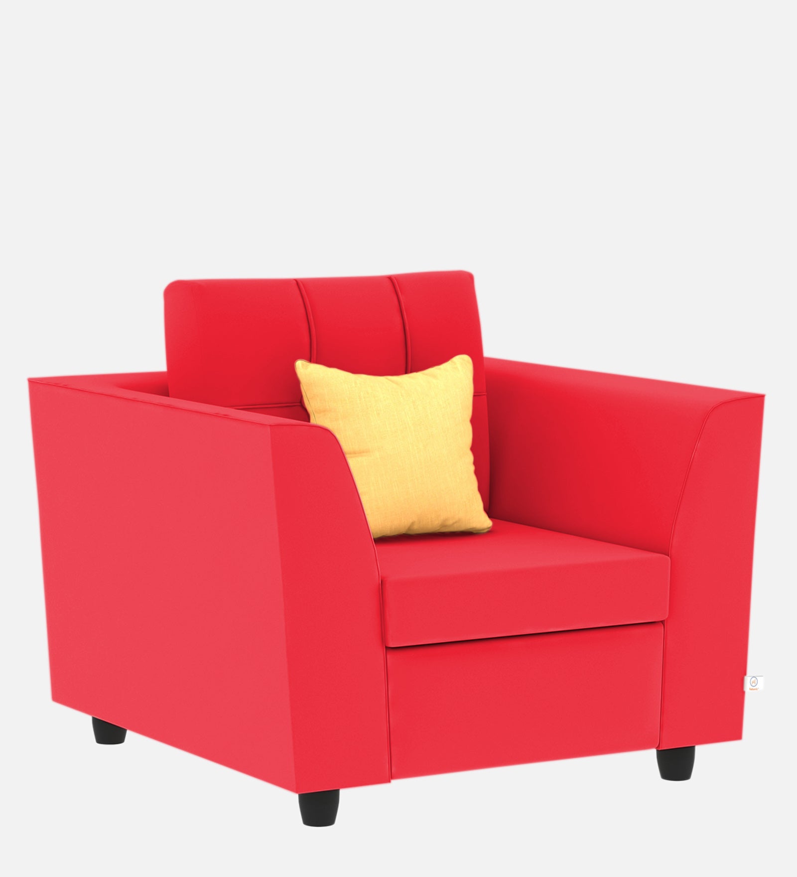 Nestin Velvet 1 Seater Sofa in Ox Blood Maroon Colour