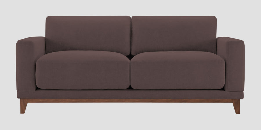 Esha Fabric 2 Seater Sofa In Night Brown Colour - Febonic Living