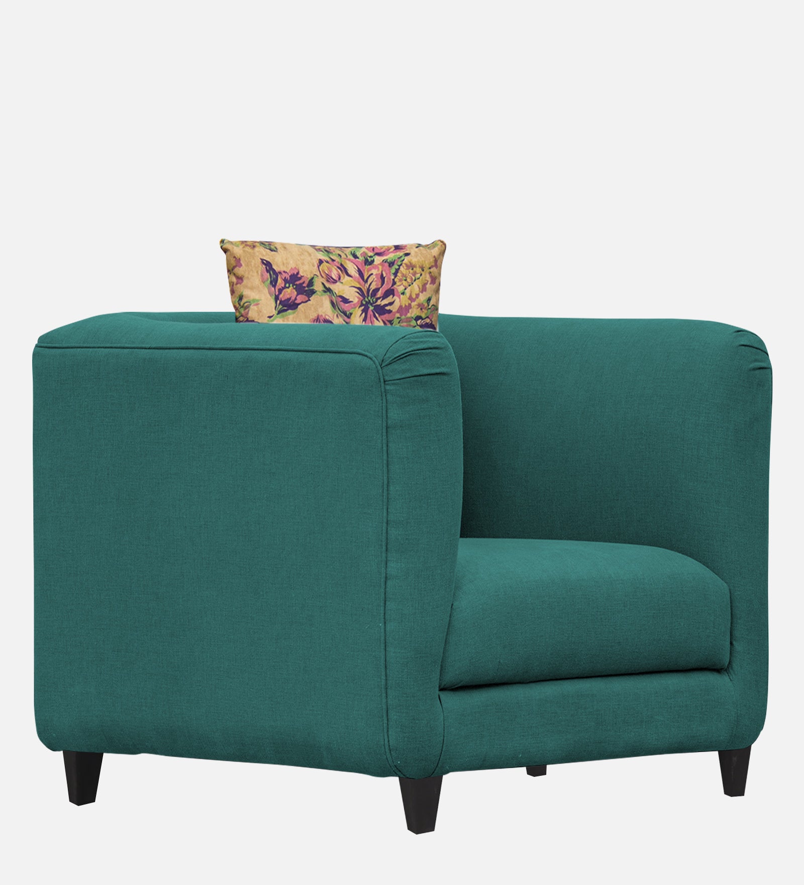 Niki Fabric 1 Seater Sofa in Sea Green Colour