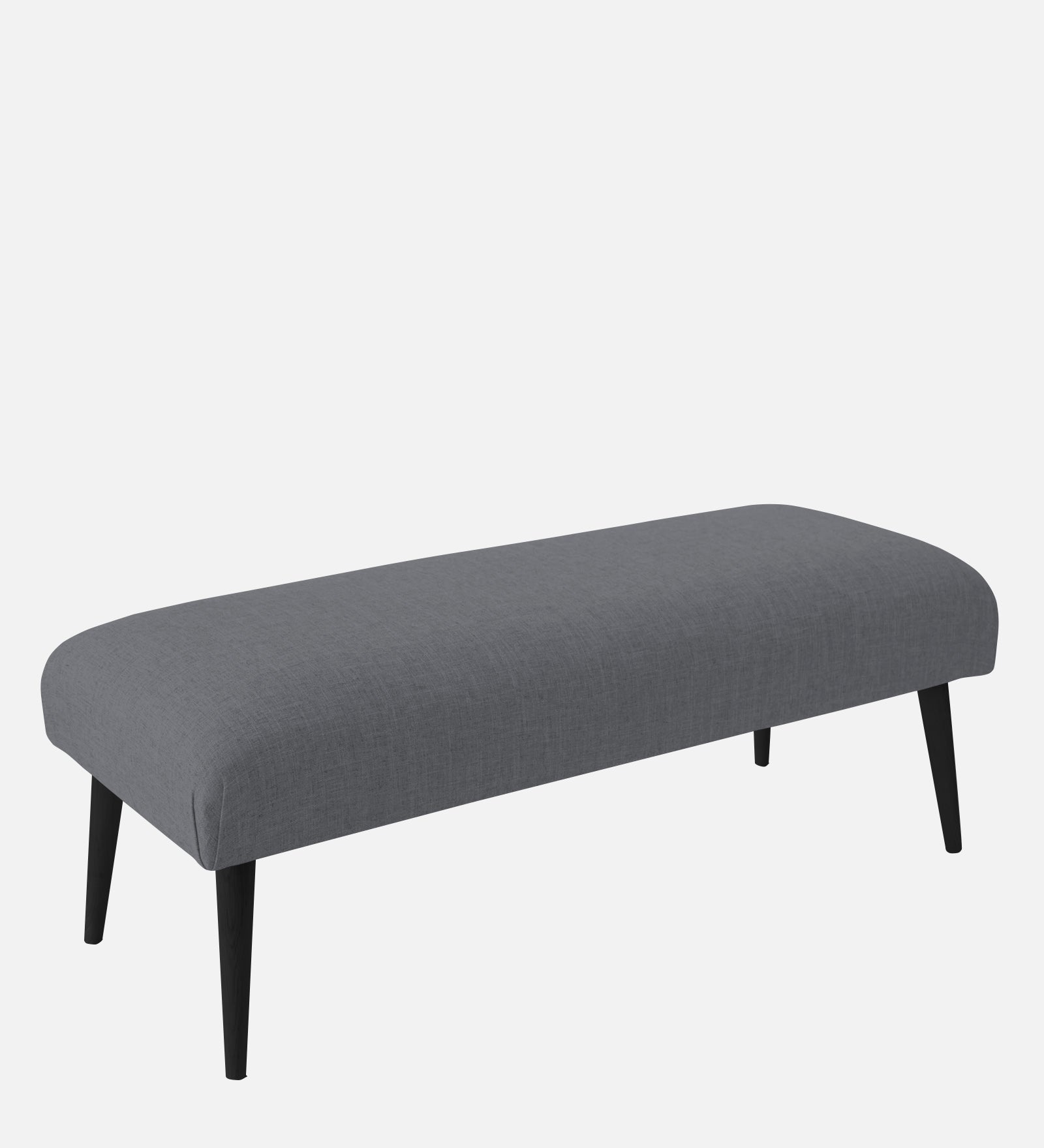 Adon Velvet Bench In Pubble Grey Colour