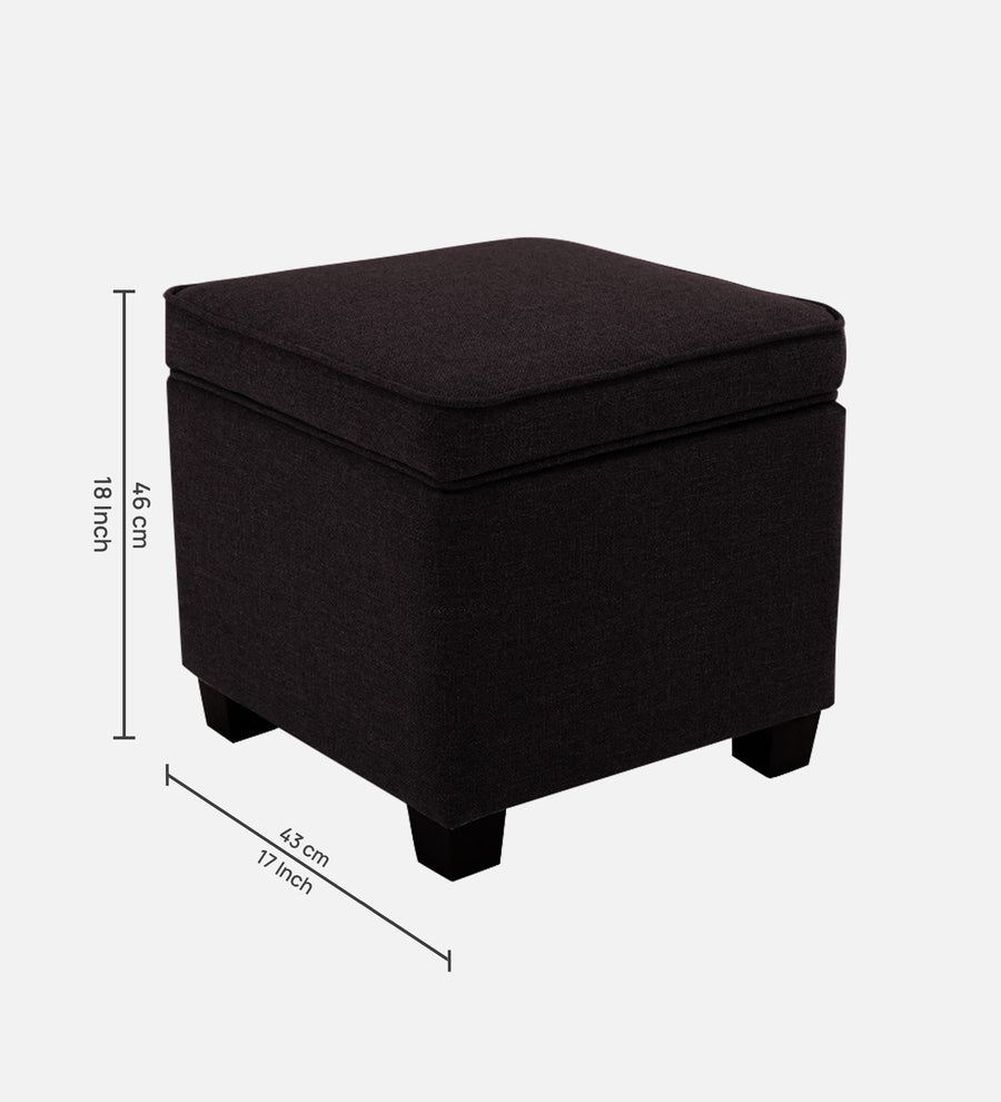 Sudan Fabric Ottoman In Cara Brown Colour With Storage - Febonic Living