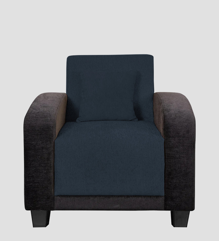 Alex Fabric 1 Seater Sofa In Denim Blue Colour - Febonic Living