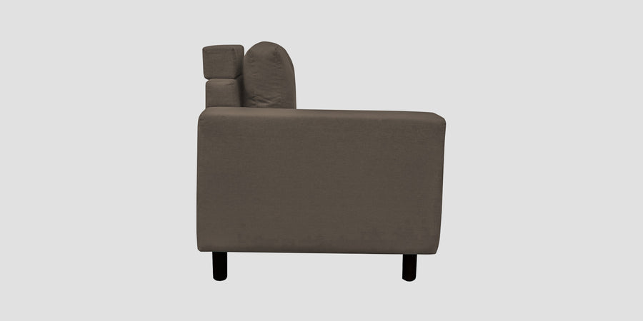 Betty Fabric 6 Seater Rhs Corner Sofa In Hazel Beige Colour - Febonic Living