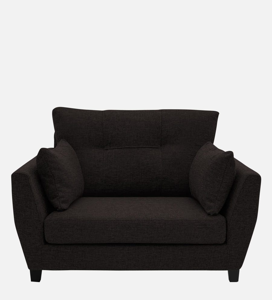 Mario Fabric 1 Seater Sofa In Cara Brown Colour - Febonic Living