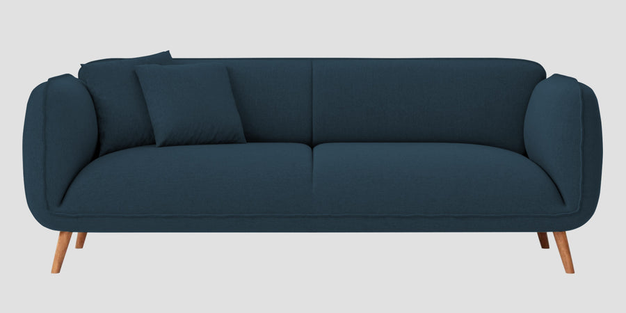 Zia Fabric 3 Seater Sofa In Cool Blue Colour - Febonic Living