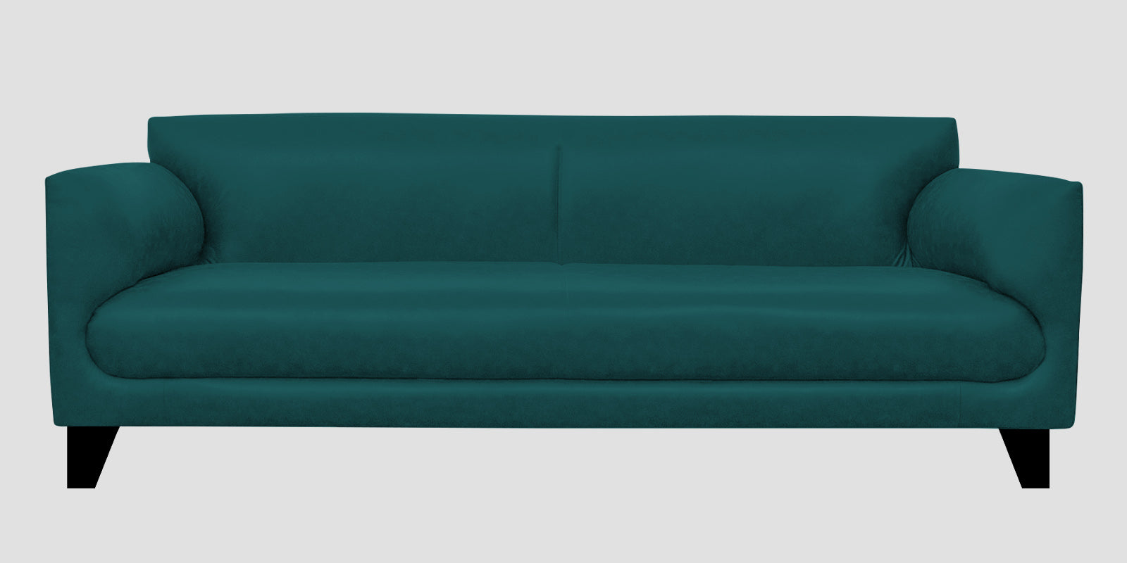 Convi Leatherette 3 Seater Sofa In Peakcock Blue Colour - Febonic Living