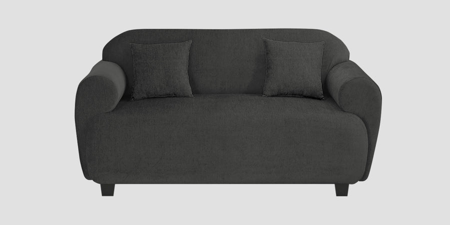 Apollo Fabric 2 Seater Sofa In Charcoal Grey Colour - Febonic Living