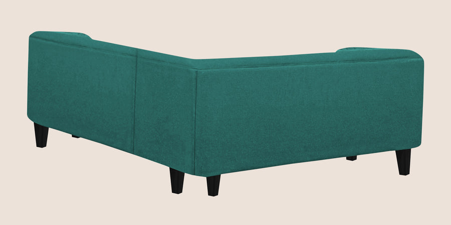 Niki Fabric Corner Sofa In Sea Green Colour - Febonic Living