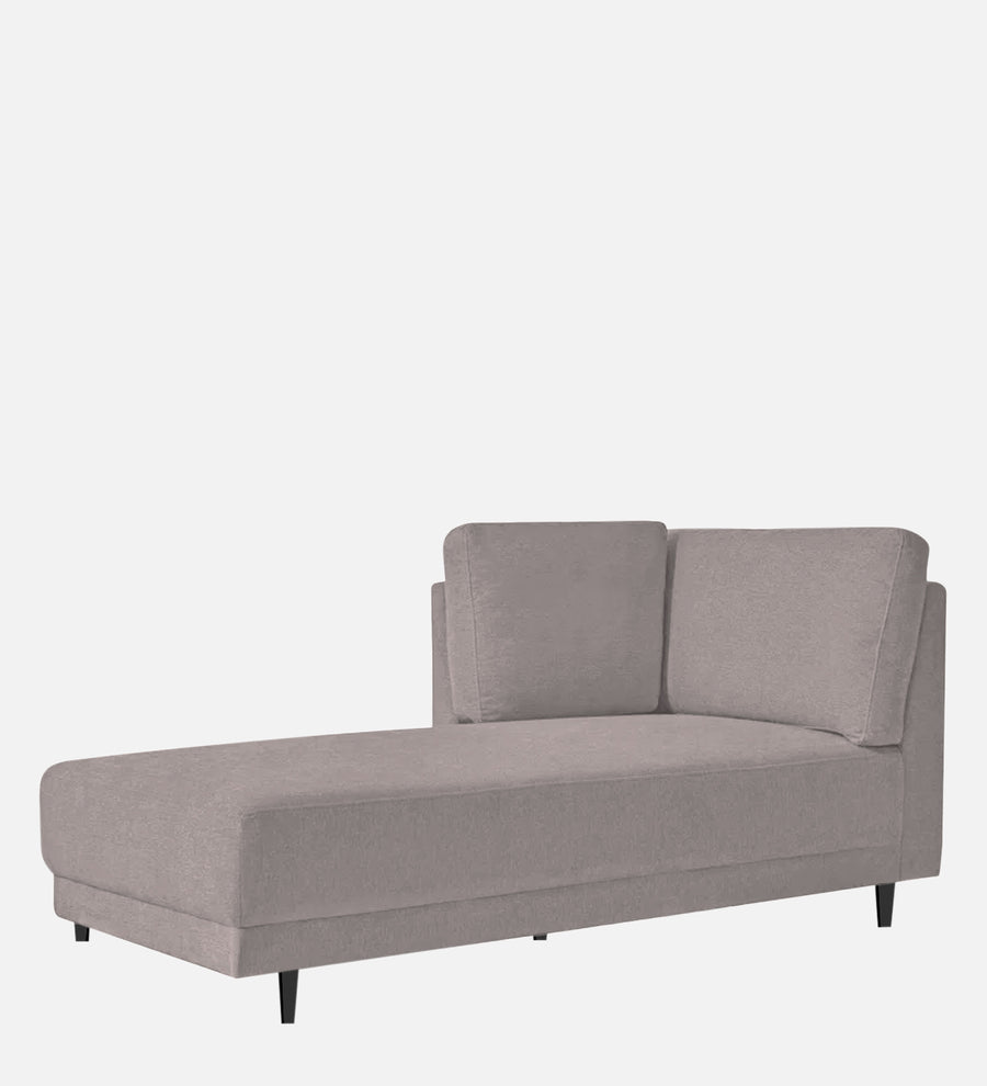 Jonze Velvet Lhs Chaise Lounger In Pearl Grey Colour - Febonic Living