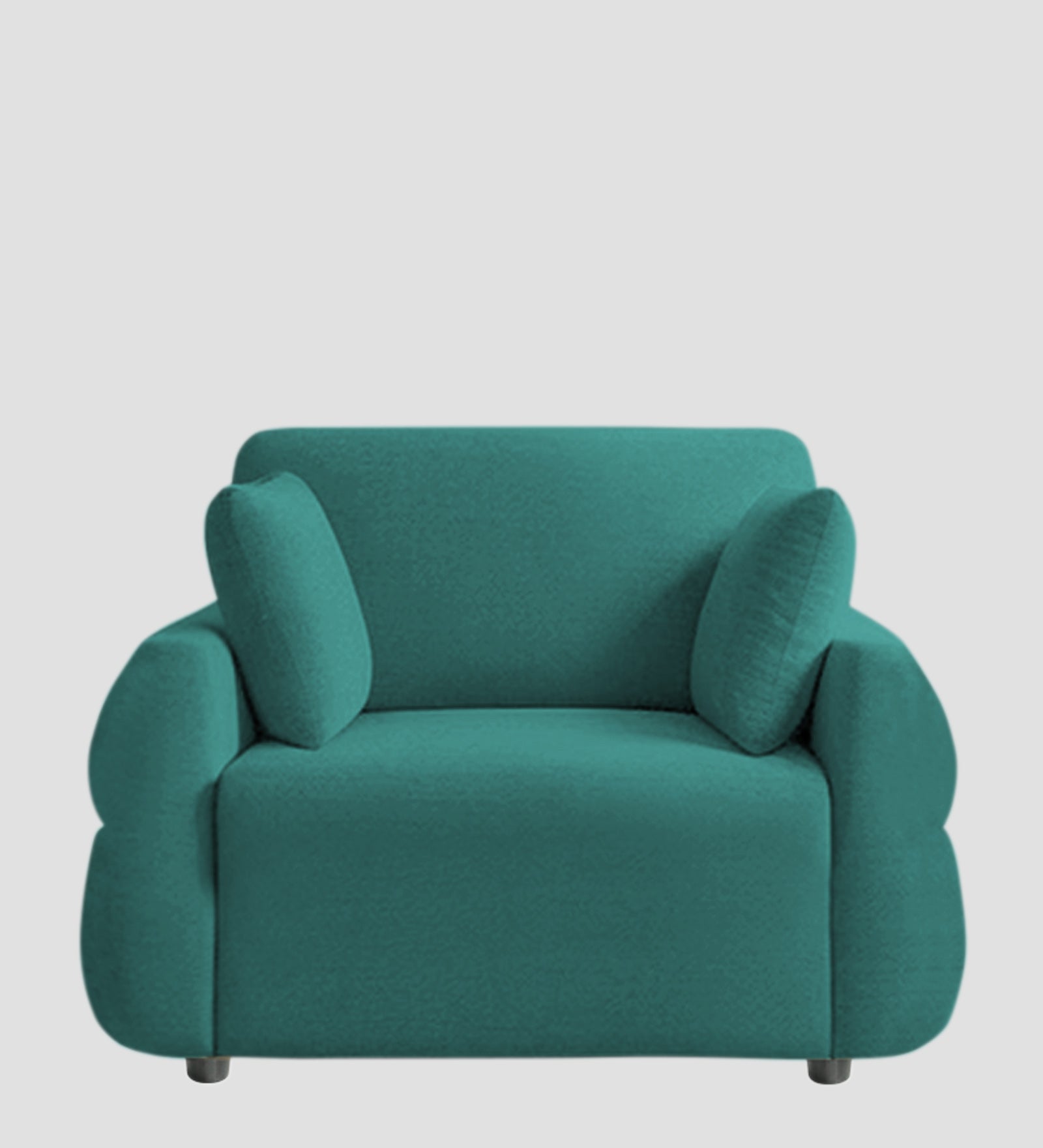 Jack Fabric 1 Seater Sofa In  Sea Green Colour - Febonic Living