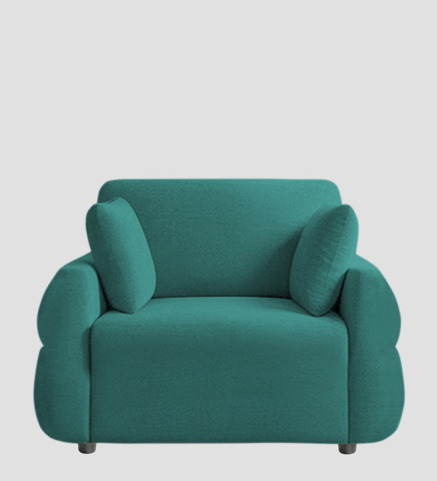Jack Fabric 1 Seater Sofa In Sea Green Colour - Febonic Living