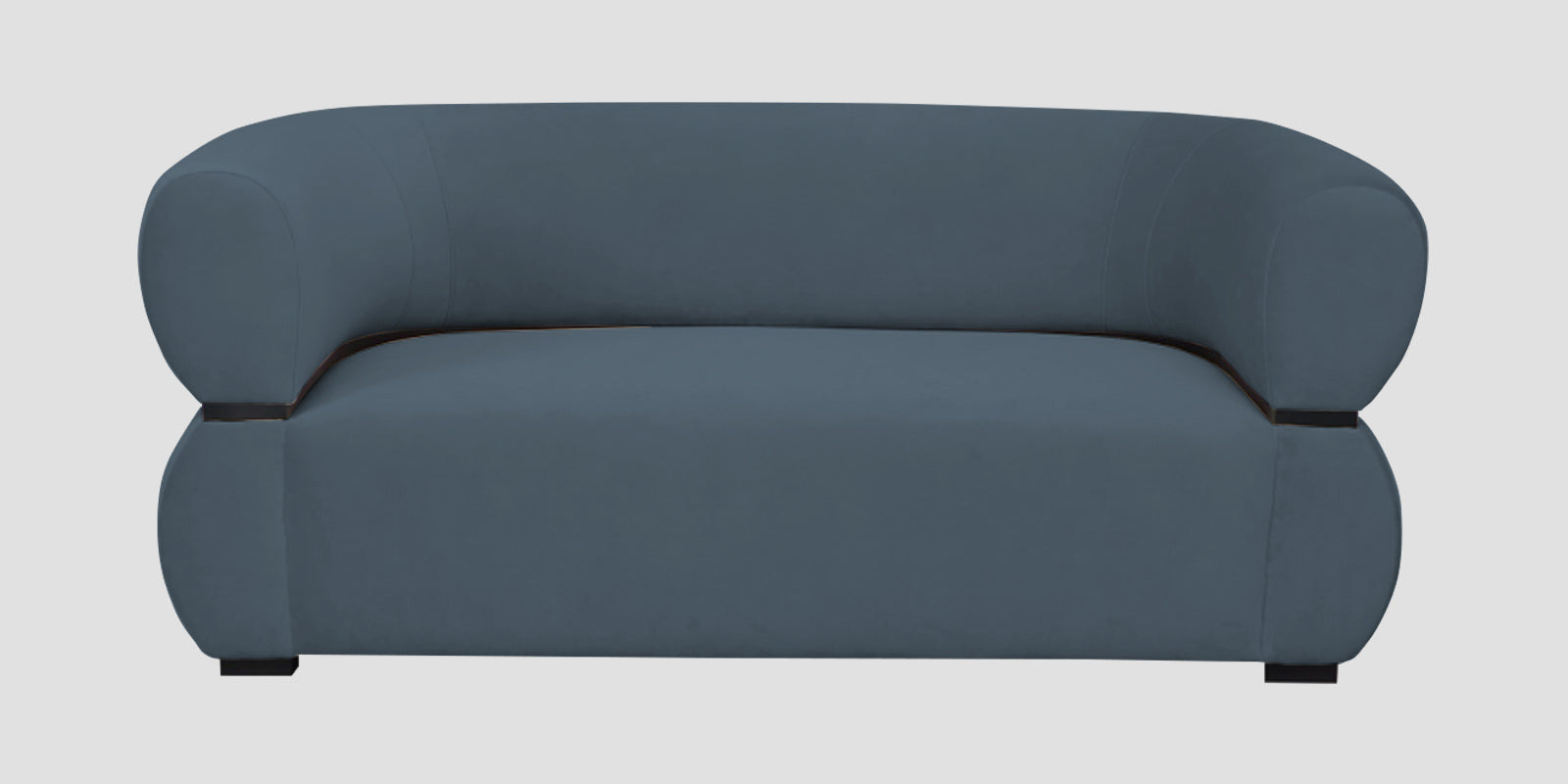 Kula Velvet 2 Seater Sofa In Oxford Blue Colour