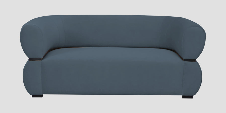 Kula Velvet 2 Seater Sofa In Oxford Blue Colour - Febonic Living