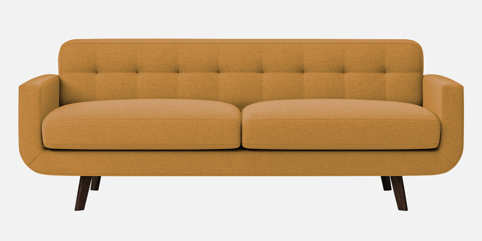 Marsela Fabric 3 Seater Sofa in Corn Yellow Colour