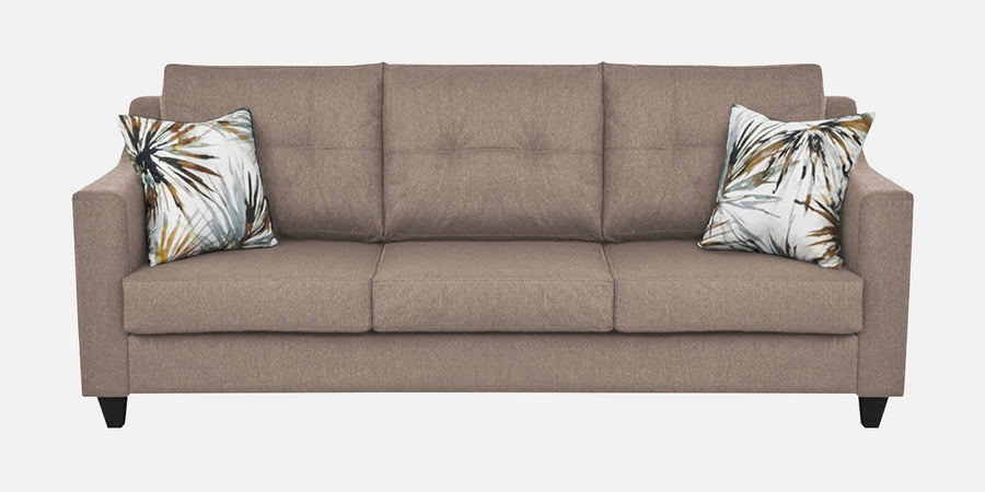 Welly Fabric 3 Seater Sofa In Khadi Beige Colour - Febonic Living