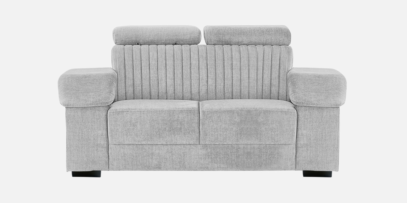 Draco Fabric 2 Seater Sofa In Lit Grey Colour