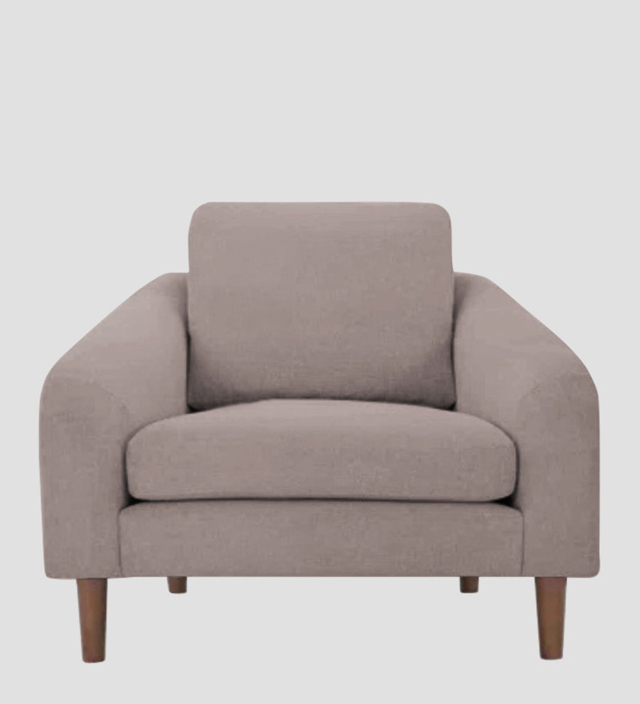 Elara Fabric 1 Seater Sofa In Almond Beige Colour - Febonic Living