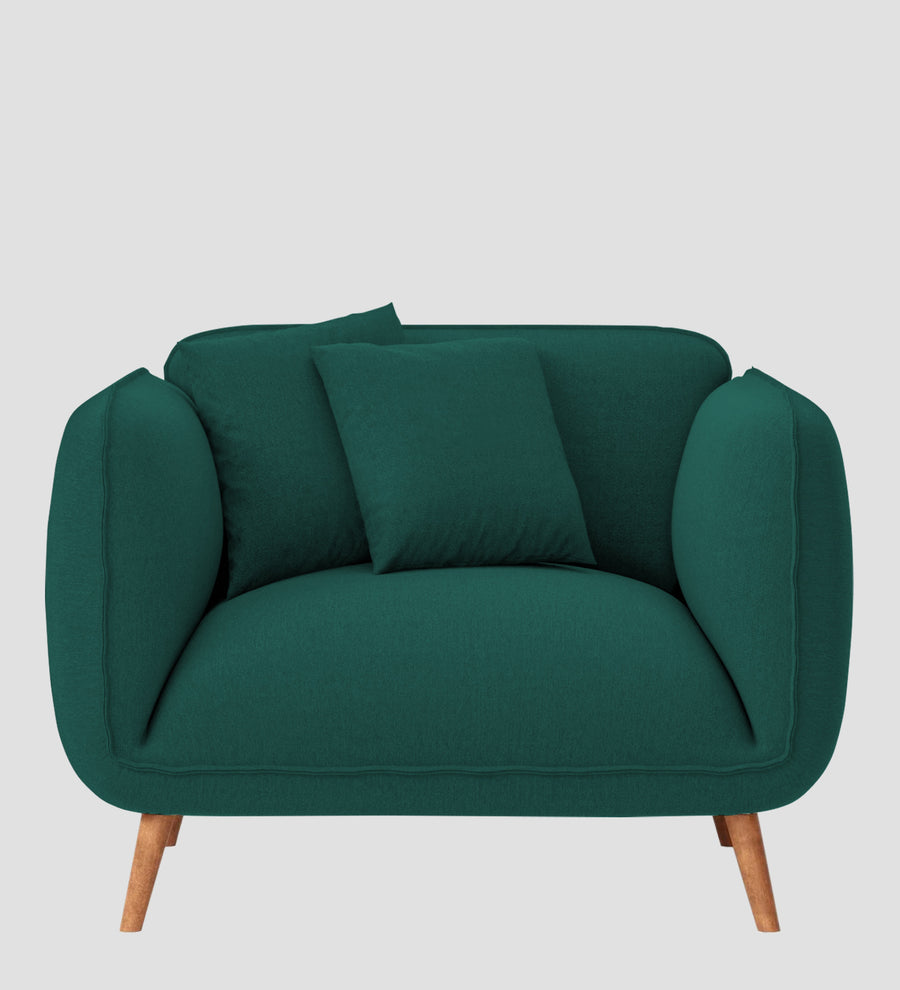 Zia Fabric 1 Seater Sofa In Sage Green Colour - Febonic Living