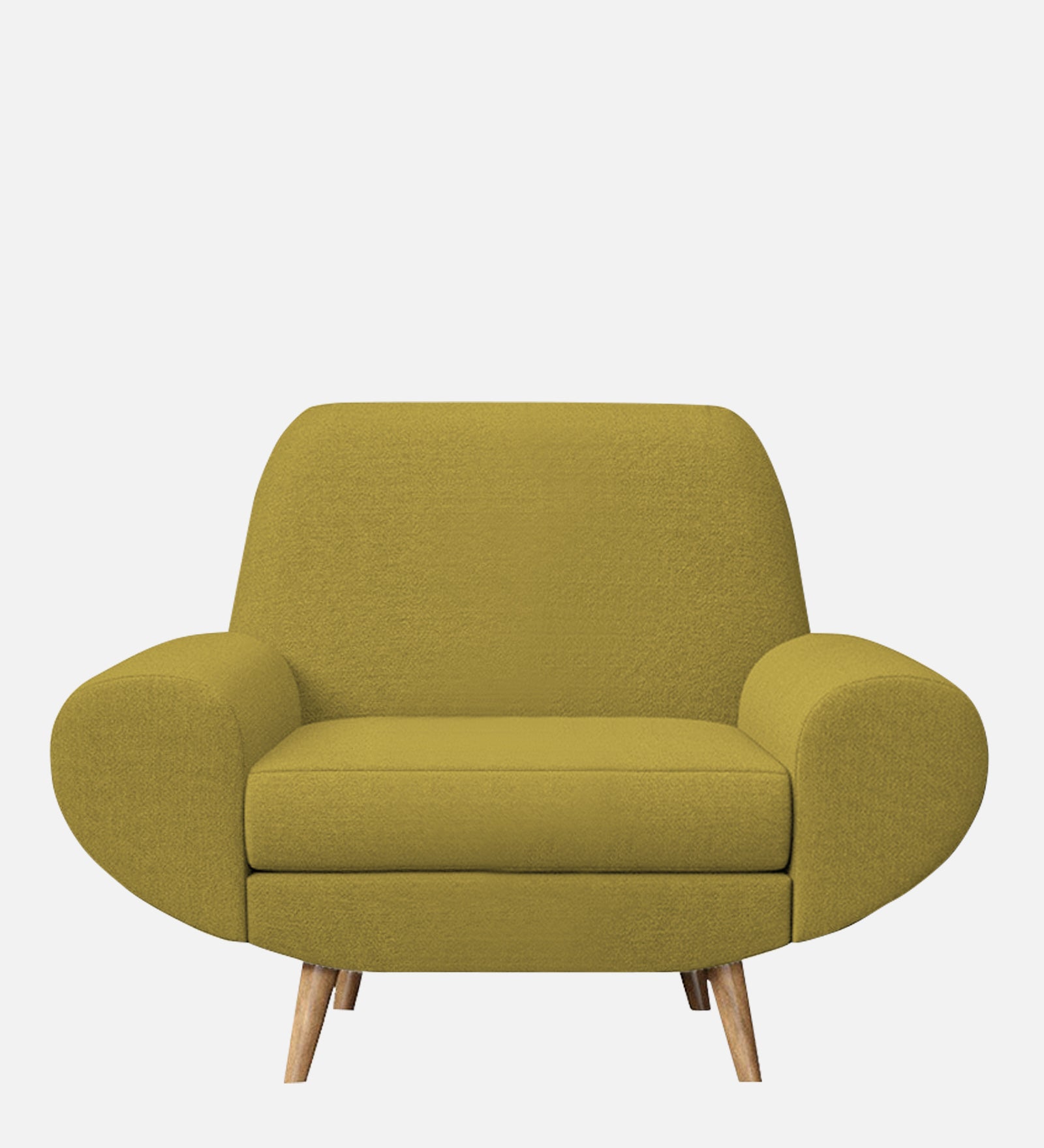 Jessy Fabric 1 Seater Sofa in Parrot Green Colour