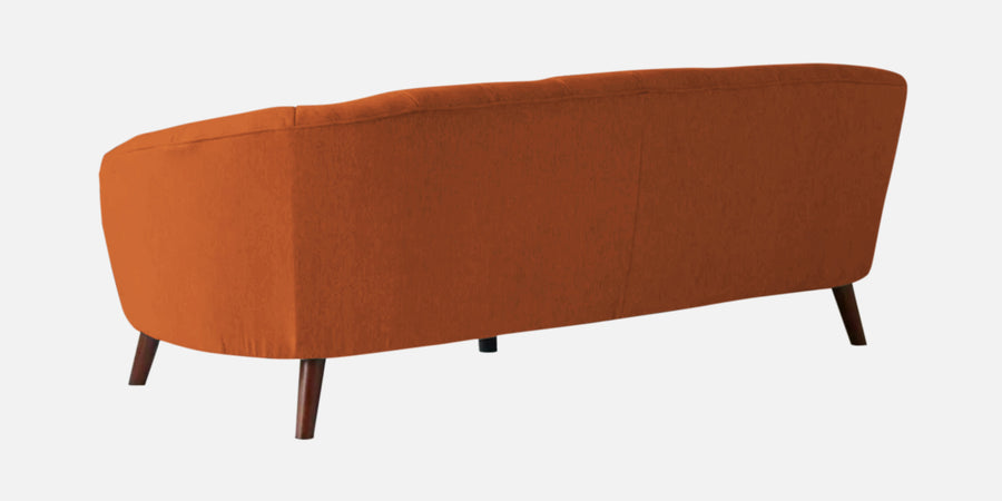 Benjamin Fabric 3 Seater Sofa In Vivid Orange Colour - Febonic Living