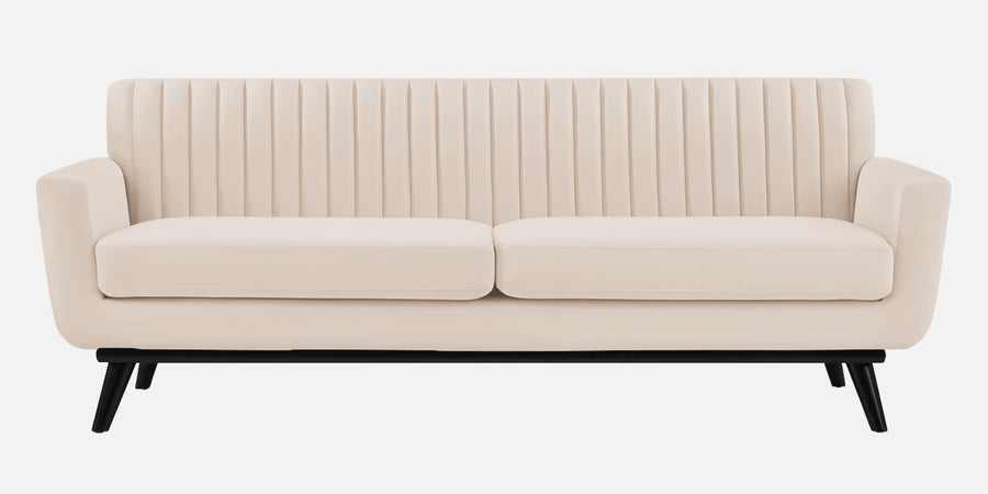 Tucker Velvet 3 Seater Sofa In Camel Beige Colour - Febonic Living