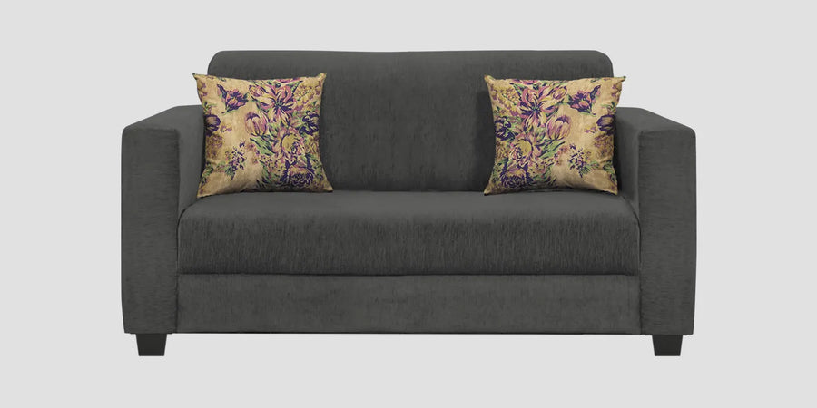 Lipu Fabric 2 Seater Sofa In Charcoal Grey Colour - Febonic Living