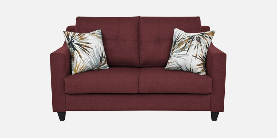 Welly Fabric 2 Seater Sofa In Blaze Red Colour - Febonic Living
