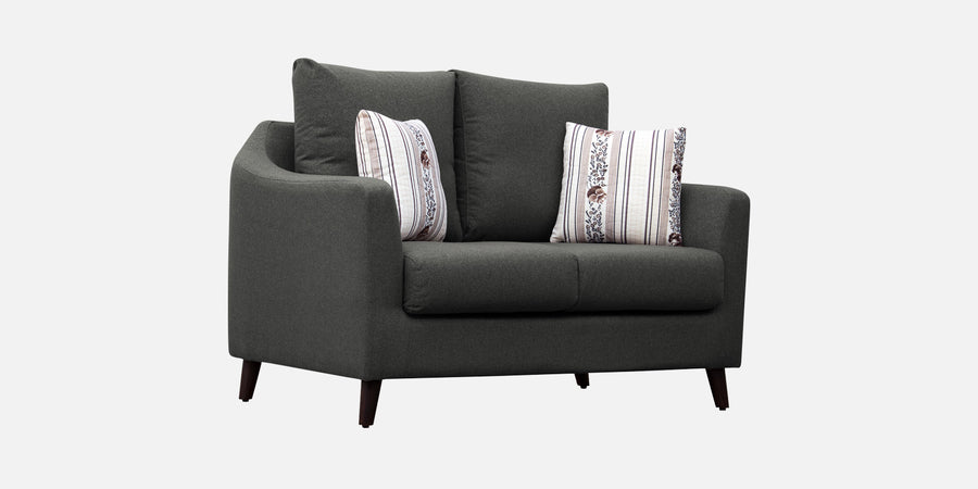 Kevin Fabric 2 Seater Sofa In Charcoal Grey Colour - Febonic Living